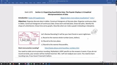 Thumbnail for entry Video Lecture Sections 2.2 and 2.3 (Fall 2018)