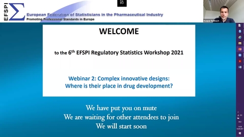 Thumbnail for entry EFSPI regulatory statistics workshop 2021: Webinar 2: Complex innovative designs: Where is their place in drug development?