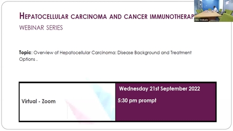 Thumbnail for entry Overview of Hepatocellular Carcinoma: Disease background and treatment options