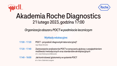 Thumbnail for entry Akademia Roche Diagnostics - Organizacja obszaru POCT w podmiocie leczniczym