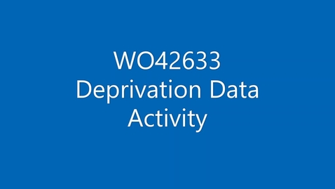 Thumbnail for WO42633 Northern Ireland Deprivation Training Video