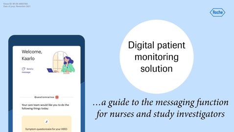 Thumbnail for entry DPM: a guide to the messaging function for nurses and study investigators