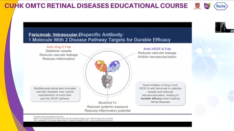 Thumbnail for [CUHK Retinal Diseases Education Course] Dr. Danny Ng -Update on clinical application of Faricimab and other anti-VEGF agents