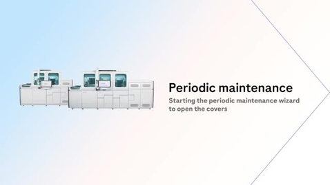 Thumbnail for Starting the periodic maintenance wizard to open the covers