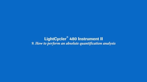 Thumbnail for How to perform an absolute quantification analysis