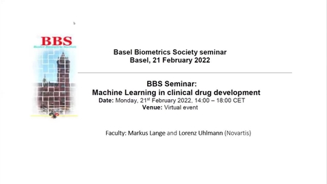 Thumbnail for entry BBS Seminar Machine Learning 21 Feb 2022