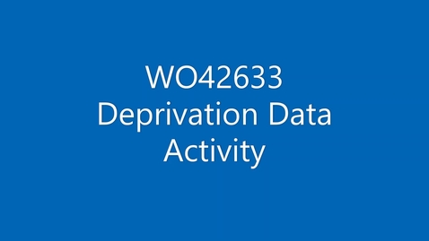 Thumbnail for entry WO42633 Scotland Deprivation Training video