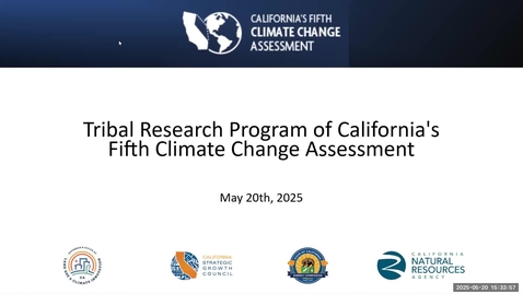 Thumbnail for California’s Fifth Climate Change Assessment Tribal Research Program