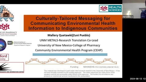 Thumbnail for Engaging Community Through Creative Art &amp; Culture to Translate &amp; Report Back on Environmental Health Research