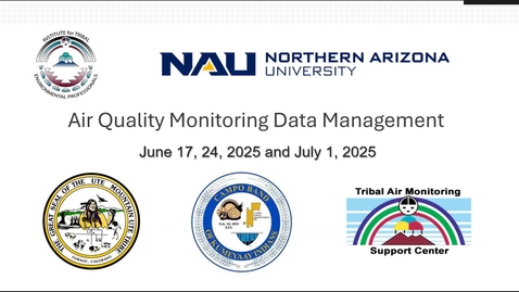 Thumbnail for Air Quality Monitoring Data Management Virtual Course- June 24