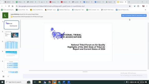 Thumbnail for Status of Tribal Air Report (STAR) 2024