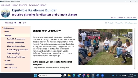 Thumbnail for entry Equitable Resiliency Builder: Tool Training