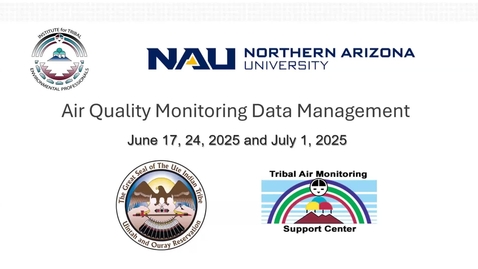 Thumbnail for Air Quality Monitoring Data Management Virtual Course-July 1