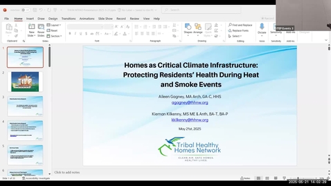 Thumbnail for Homes as Critical Climate Infrastructure: Protecting Residents’ Health During Heat and Smoke Events