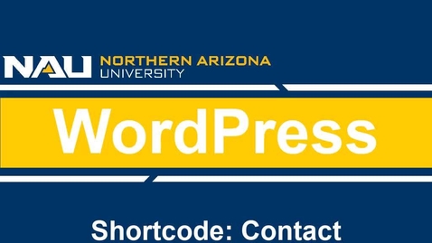 Thumbnail for entry WordPress Shortcode: Contact block