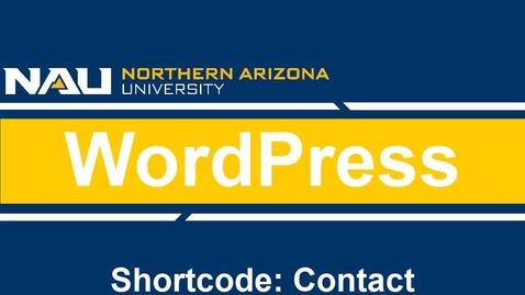 Thumbnail for WordPress Shortcode: Contact block