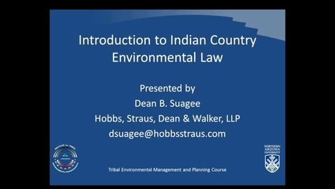 Thumbnail for Federal Indian Policy and Law Part 3 of 3: Webinar Question and Answer Period