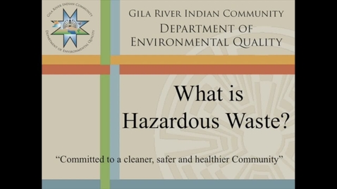 Thumbnail for entry What is Hazardous Waste?