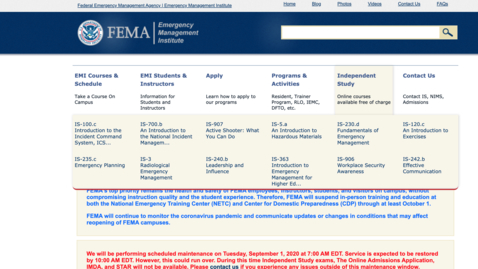 Thumbnail for National Incident Management System (NIMS-ICS/Unified Command) - FEMA Online Training