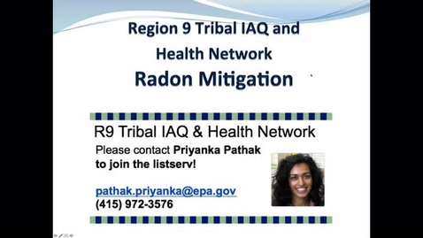 Thumbnail for entry IAQ R9 Series - Radon Mitigation in Tribal Communities