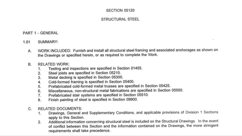 Thumbnail for Tour of Structural Steel specifications
