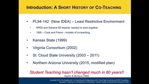 Thumbnail for 6.2 Co-Teaching Defined