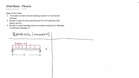 Thumbnail for entry Steel Beam - Flexural stress determinination