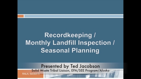 Thumbnail for Administrative Management of Your Landfill