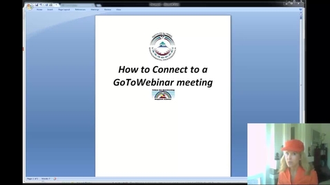 Thumbnail for   A-Connecting to GoToWebinar