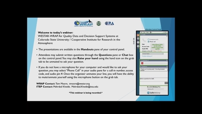 Westar Wrap Air Quality Data And Decision Support Systems At Csu Cira Northern Arizona University