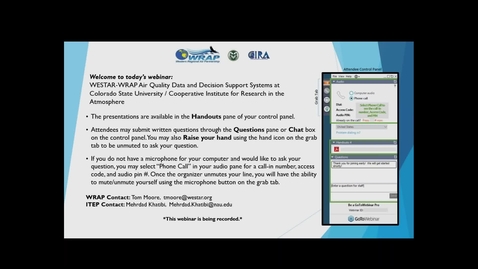 Thumbnail for WESTAR-WRAP Air Quality Data and Decision Support Systems at CSU/CIRA