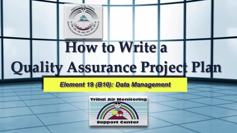 Thumbnail for Element 19 (B10)- Data Management