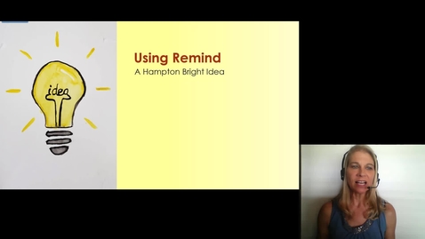 Thumbnail for Hampton Bright Idea: Using the Remind App