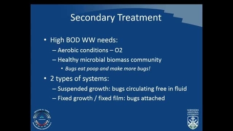 Thumbnail for entry Part 2 of 3 - Secondary Treatment