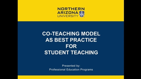 Thumbnail for entry 6.1 Introduction to Co-Teaching