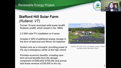 Thumbnail for entry Re-Purposing Contaminated Lands for Renewable Energy: Considerations for Tribes