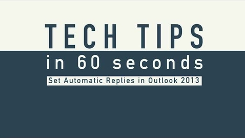 Thumbnail for Tech Tips - Auto Reply PC