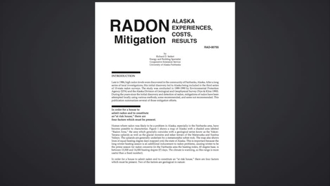 Thumbnail for Radon Mitigation in Alaska