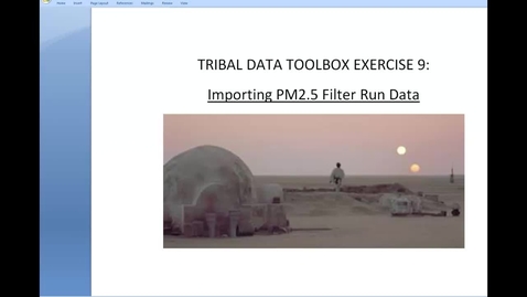 Thumbnail for entry Toolbox 2.1_ PM2.5 Filter Data-Importing Sampler D