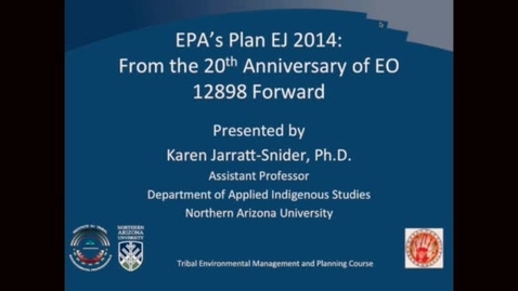 Thumbnail for EPA's 2014 Environmental Justice Plan Part 1 of 2