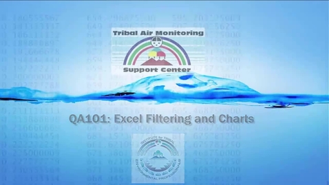 Thumbnail for entry QA101_ Excel Filtering and Charts