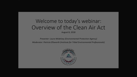 Thumbnail for entry Overview of the Clean Air Act