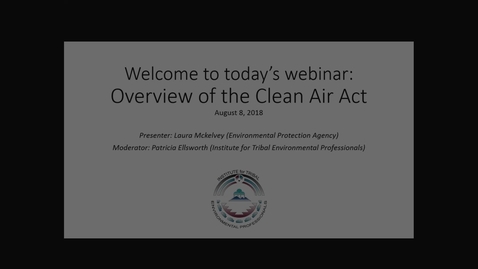 Thumbnail for Overview of the Clean Air Act