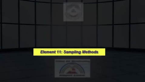 Thumbnail for Element 11(B2)- Sampling Methods