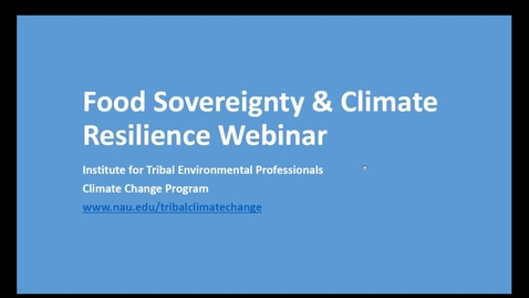 Thumbnail for Food Sovereignty &amp; Climate Resilience