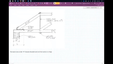Thumbnail for Axial Stress Calcuation - Tension