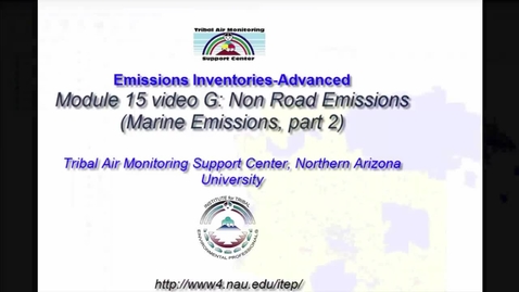 Thumbnail for entry EI Advanced 15G_ Non Road Emissions (Boats, part 2