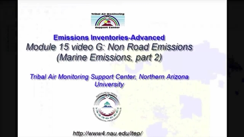 Thumbnail for EI Advanced 15G_ Non Road Emissions (Boats, part 2