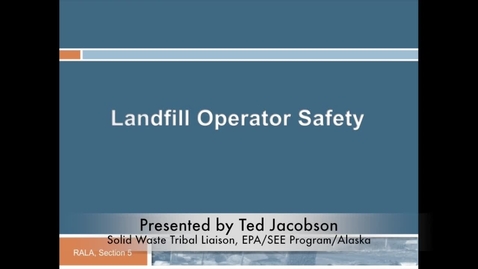 Thumbnail for Introduction to Operator Training and Safety Equipment