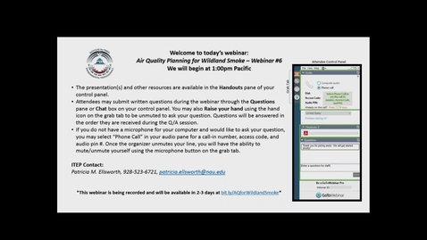 Thumbnail for Wildland Smoke Series: Webinar 6